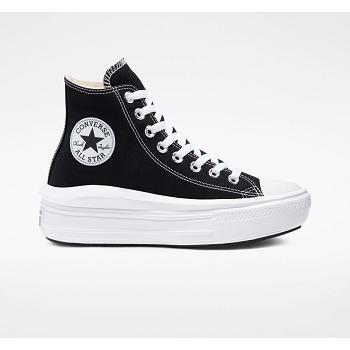 Converse Chuck Taylor All Star Move Hi Cierne / Biele - Damske Vysoké Tenisky